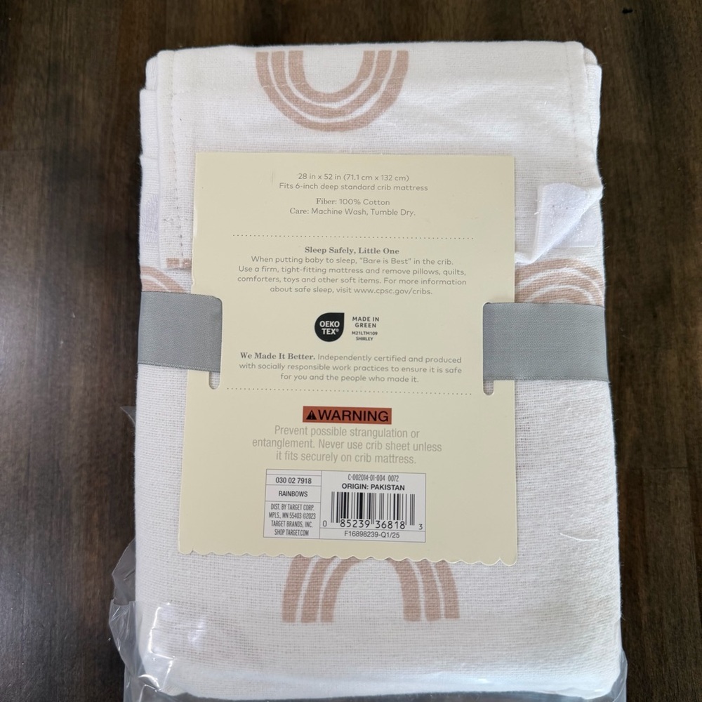 Cloud Island NEW 100% Cotton Infant Crib Flannel Fitted Sheet
